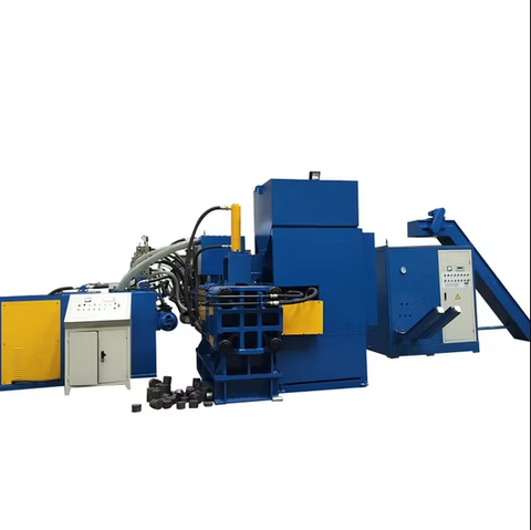 Automatic Hydraulic Metal Scrap Briquetting Machine (Aluminum, Steel Chips)